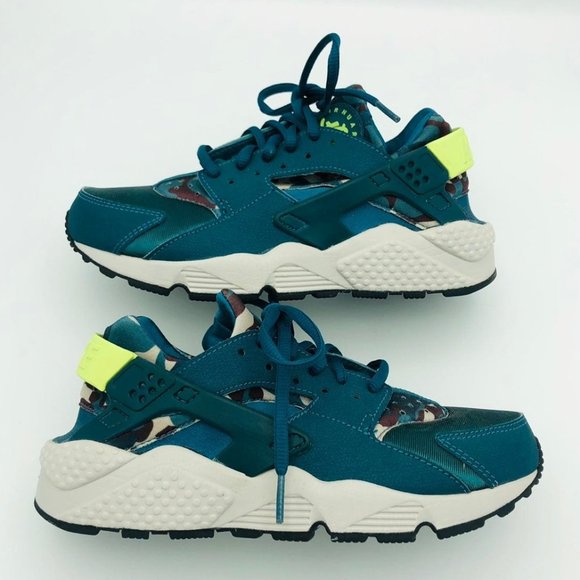 Women's Nike Air Huarache Teal Ghost Shoes Sz